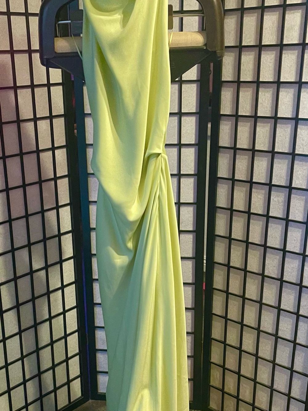 Jonathan Simkhai Lime Green Ruched Maxi Gown